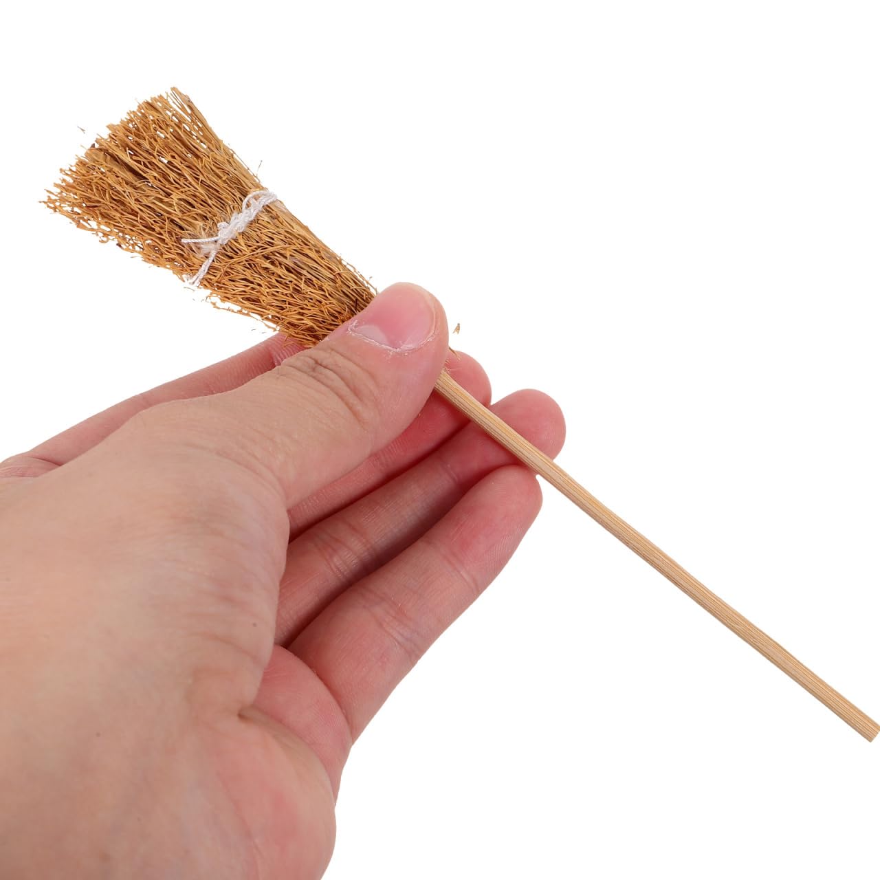 Mini Balais En Paille Pour Maison De Poupée - Lot De 12 Accessoires Miniatures