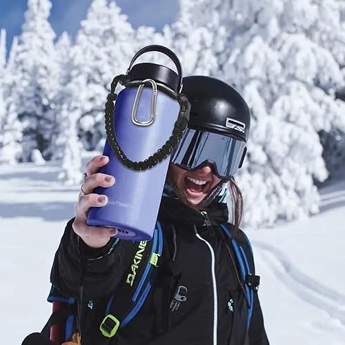 Miniatura 7 de Correa de hombro con mango de paracaídas, se adapta a botellas de boca ancha de 12 a 64 onzas (no para el nuevo Hydro Flask 2.0), botella de agua