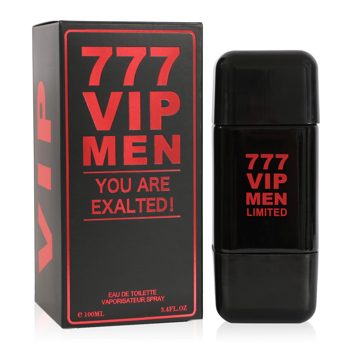 777 VIP Limited Eau de Toilette for Men – Fresh Aromatic Spicy Cologne with Vanilla & Musk – 100ml/3.4 fl oz