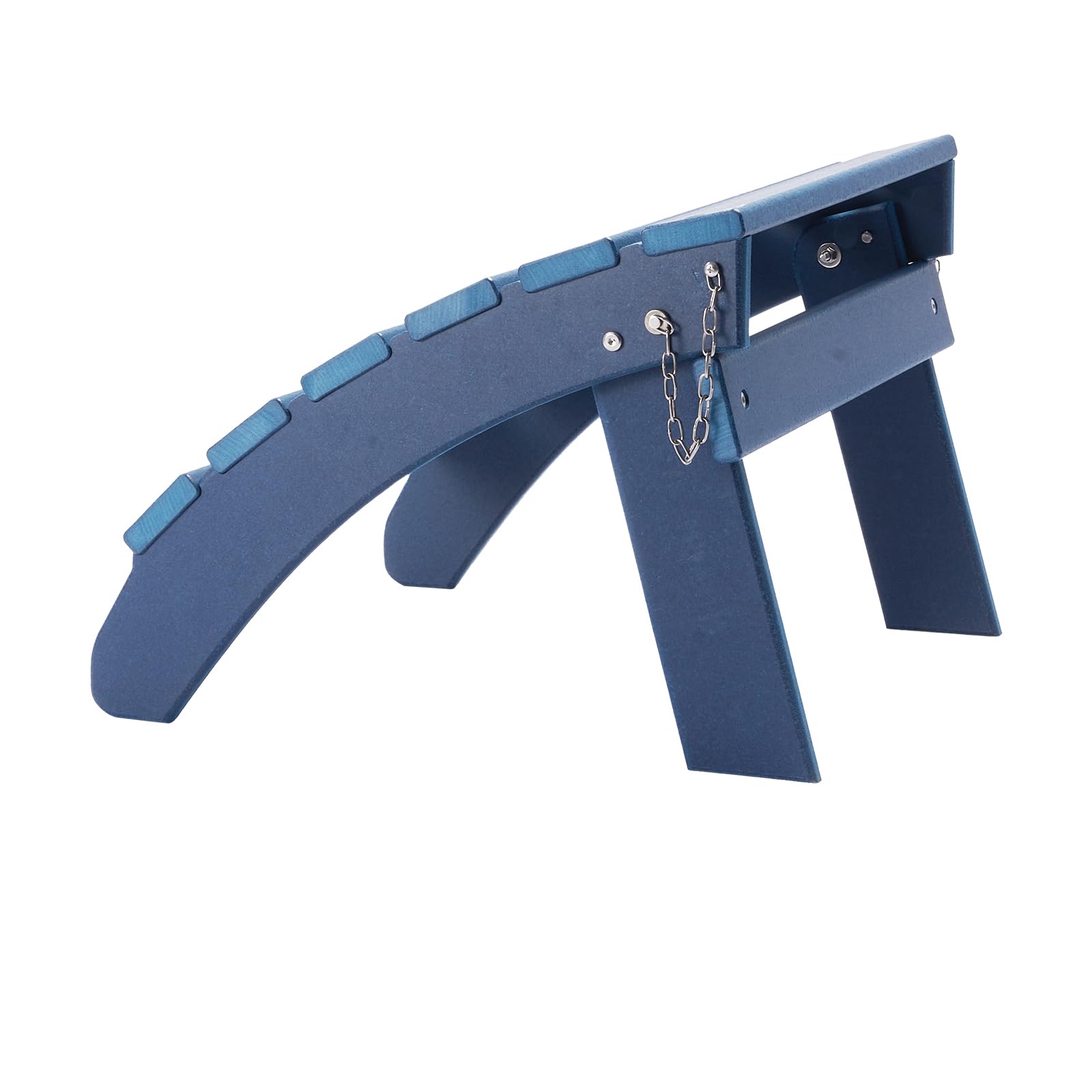 VEVOR 2 PCS Reposapiés Adirondack Plegable de Plástico HDPE 475 x 480 x 350 mm, Reposapiés Adirondack Resistente a la Intemperie para Silla Adirondack para Porches Exteriores, Césped, Patios, Azul