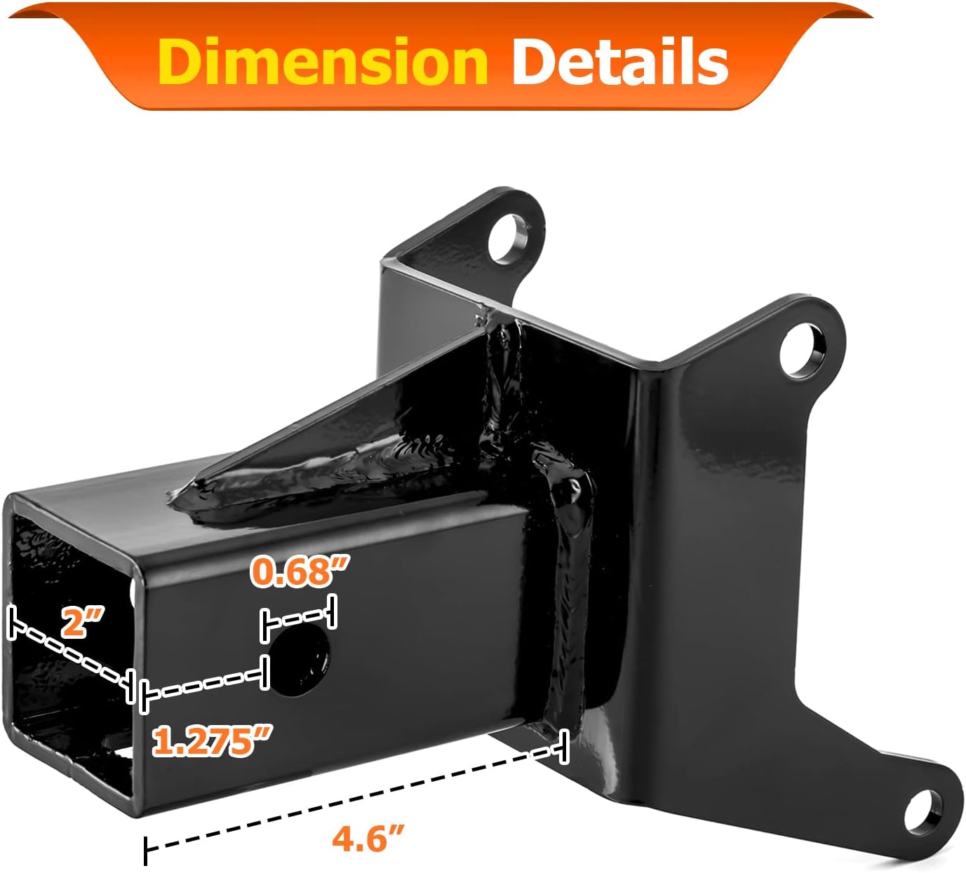 WeiSen UTV 2" Rear Receiver Hitch Compatible with Can-Am Outlander & Renegade 1000 850 800 650 570 500 450 MAX XMR 2012-2026