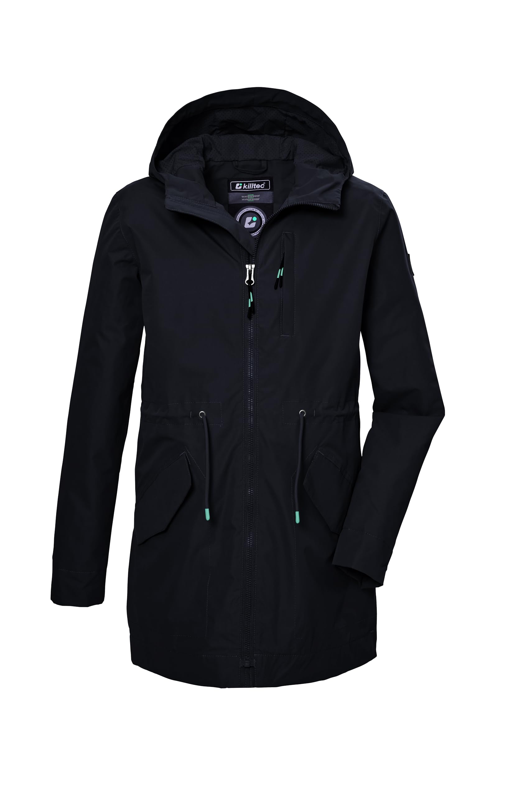 Killtec Mädchen Kos 148 Grls Prk Funktionsparka/Parka wasserdicht mit Kapuze