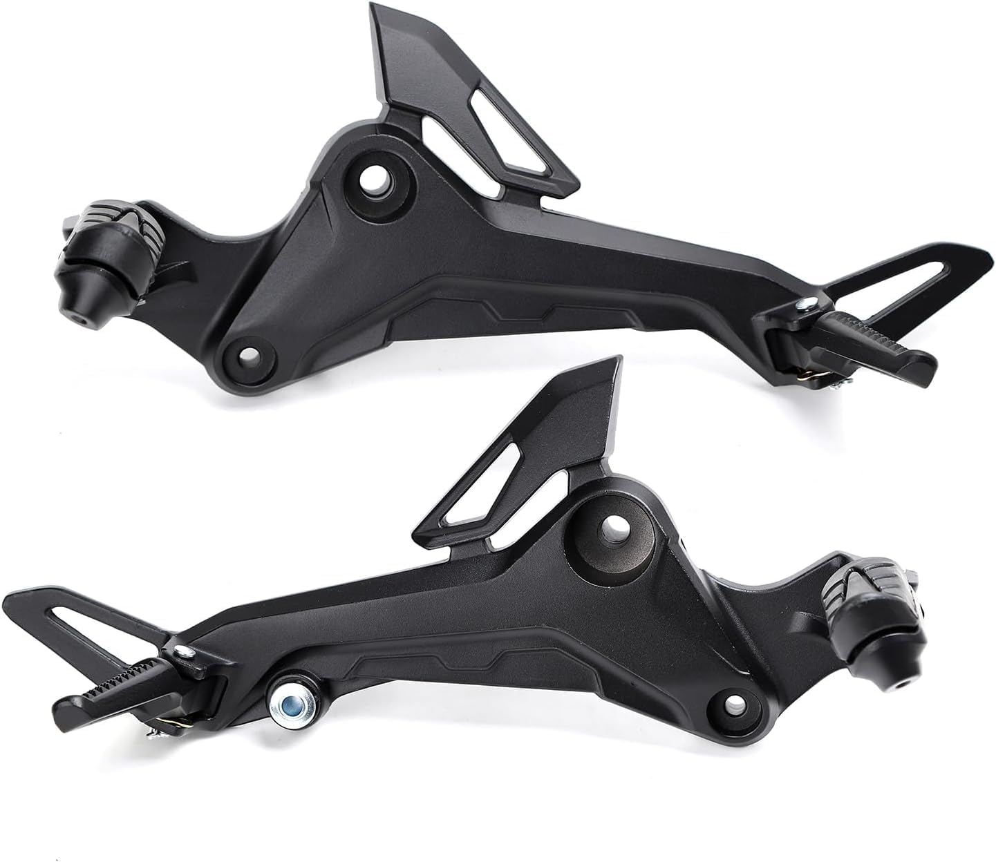 Mokuo Motorcycle Left Side Footpegs Pedal Footrest Assembly in Aluminum Alloy Compatible with Honda Grom Msx125 SF 2017-2020 Parts, Left Side