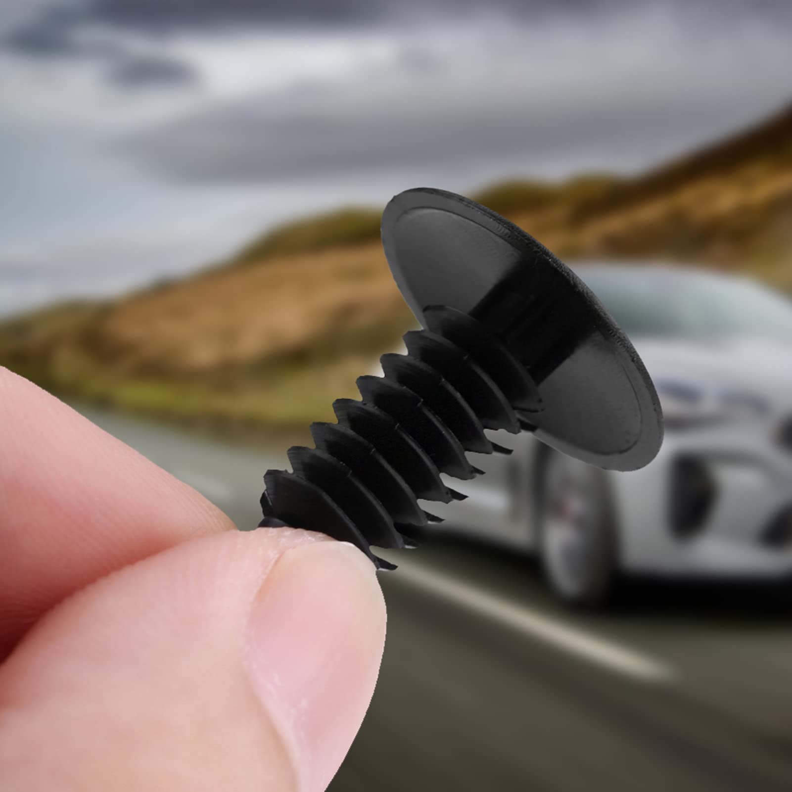 EVGATSAUTO 100pcs universal car door trim bumper rivets clip screws