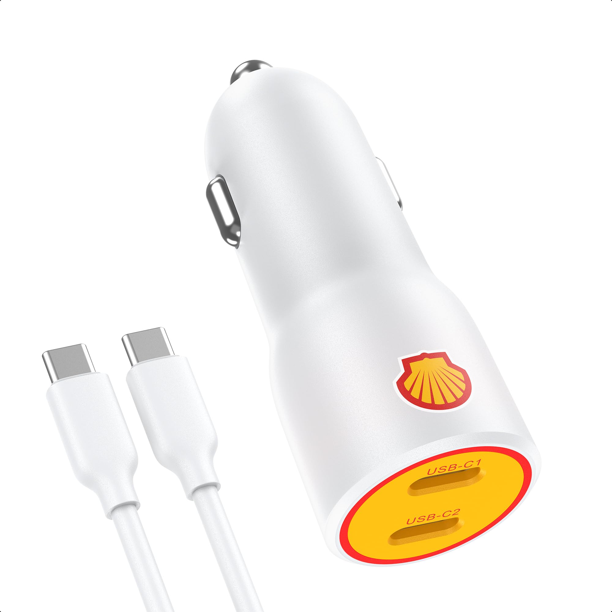 Amazon.co.jp: Shell カーチャージャー USB-C 2ポート 合計40W
