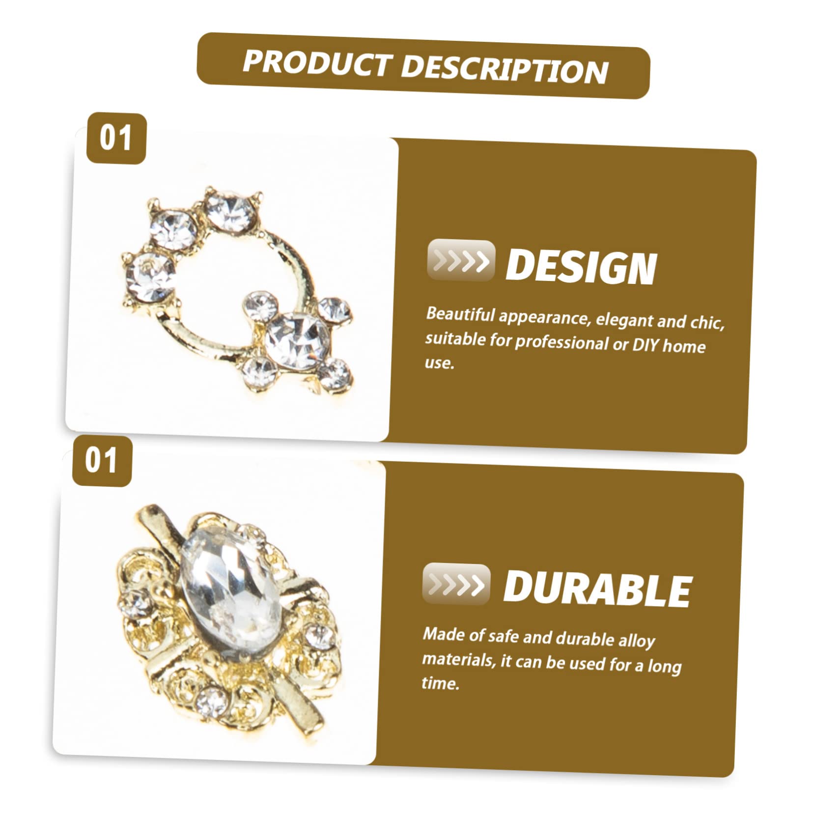 PACKOVE 5 Set Charm Per Unghie Stile Barocco Decorazioni Per Nail Art Accessori Creativi Per Unghie Con Design E Per Creazioni Te E Condivisione Tra Amiche 60 Pezzi*5