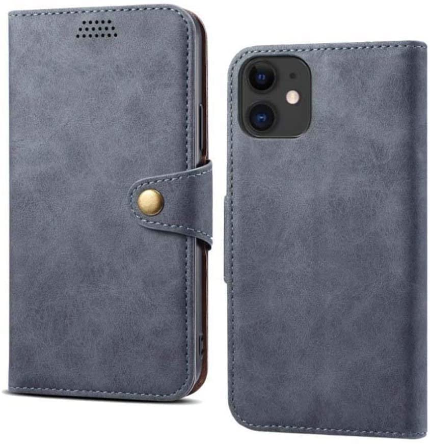 Étui en cuir synthétique GUMMMY premium pour iPhone 12 Pro avec stand rabat élégant