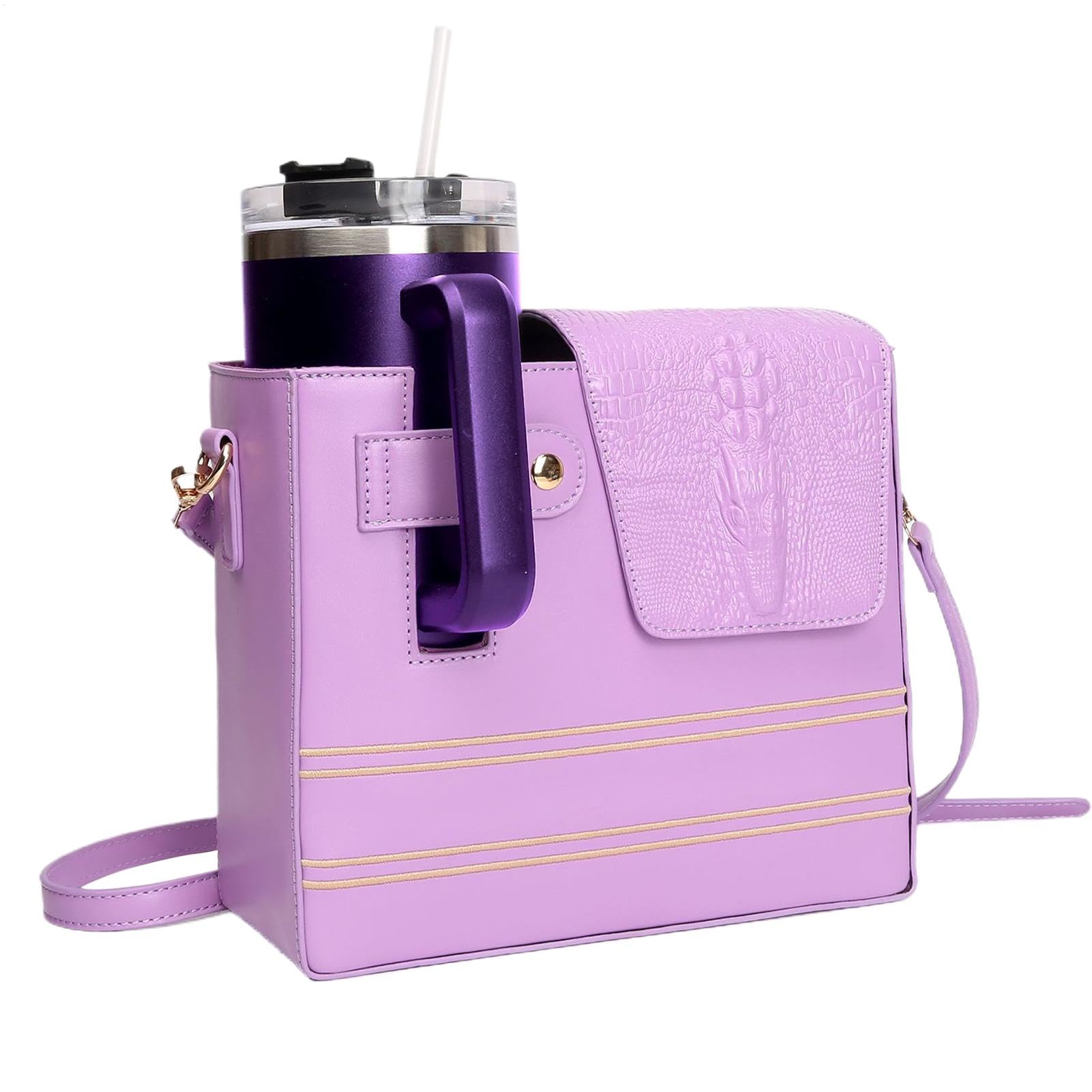 Handtasche Mit Trinkflaschenhalter Tragegurt, Fächer, Tragbar | Umhängetasche Mit Becherhalter Frauen Outdoor Fitness Wandern Reisen Pendeln Camping Radfahren