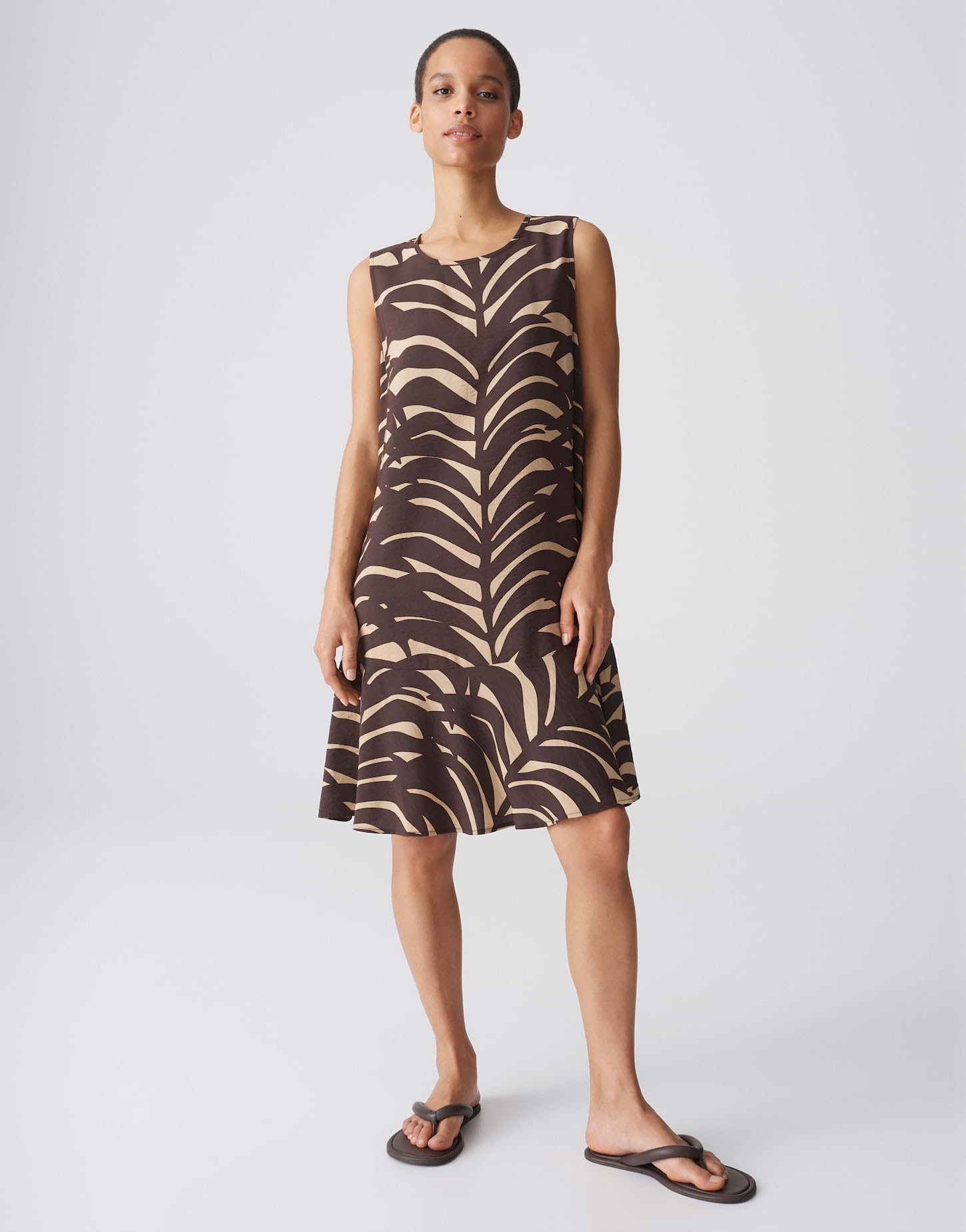OPUS Damen Minikleid | Printkleid mit angesetzten Volant