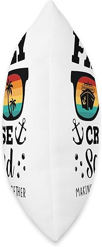 Miniatura 2 de Cruise Squad 2024 Matching Family Group Family Cruise Squad Trip Summer Vacation Beach Sunglasses Throw Pillow, 18x18, Multicolor