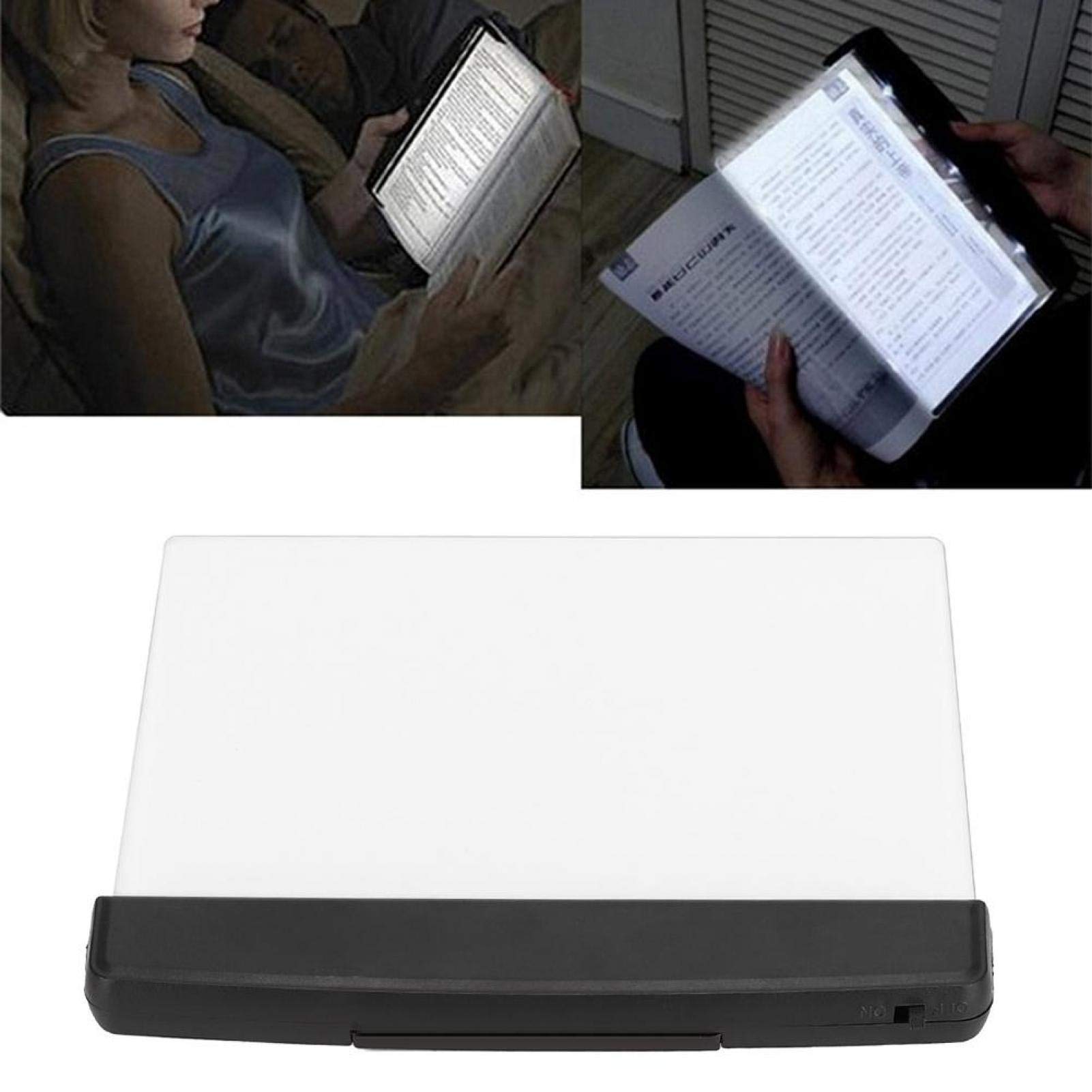 Socobeta Reading Light Handheld Reading Lamp Lamp Board Energy-saving for Night Reading, White - Image 4