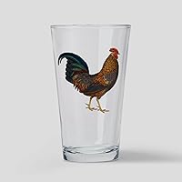 Vista 8 de CafePress Vaso de pinta de gallo, 16 oz. Vaso para beber