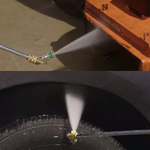 Miniatura 9 de M MINGLE Cañón de espuma para lavadora a presión, accesorio limpiador de canalones, con 5 puntas de boquilla, conector rápido de 14 pulgadas