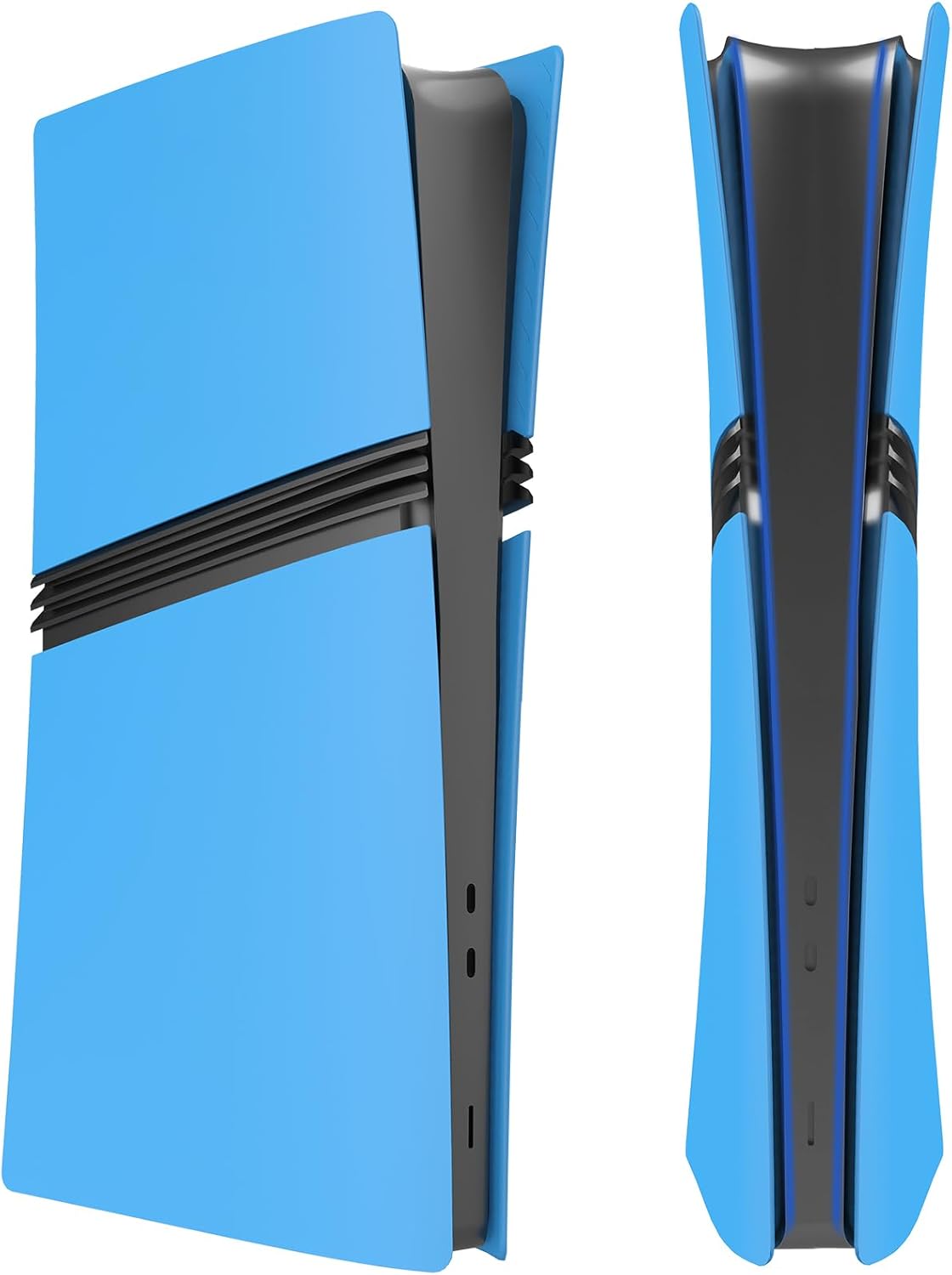 Cover Plates for PS5 Pro Digital Edition, Matte FacePlates Accessories Compatible with PlayStation 5 Pro Console ABS Replacement Side Shell Case (Starlight Blue)