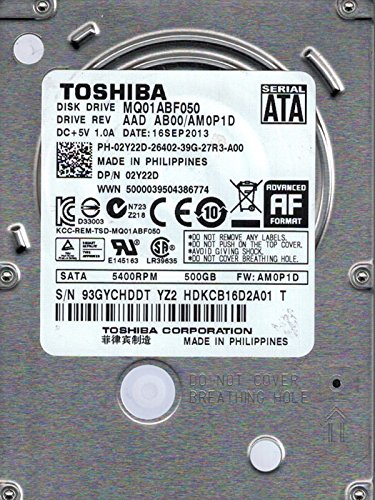 Preisvergleich Produktbild Toshiba MQ01ABF050 500 GB AAD AB00 / am0p1d Philippinen