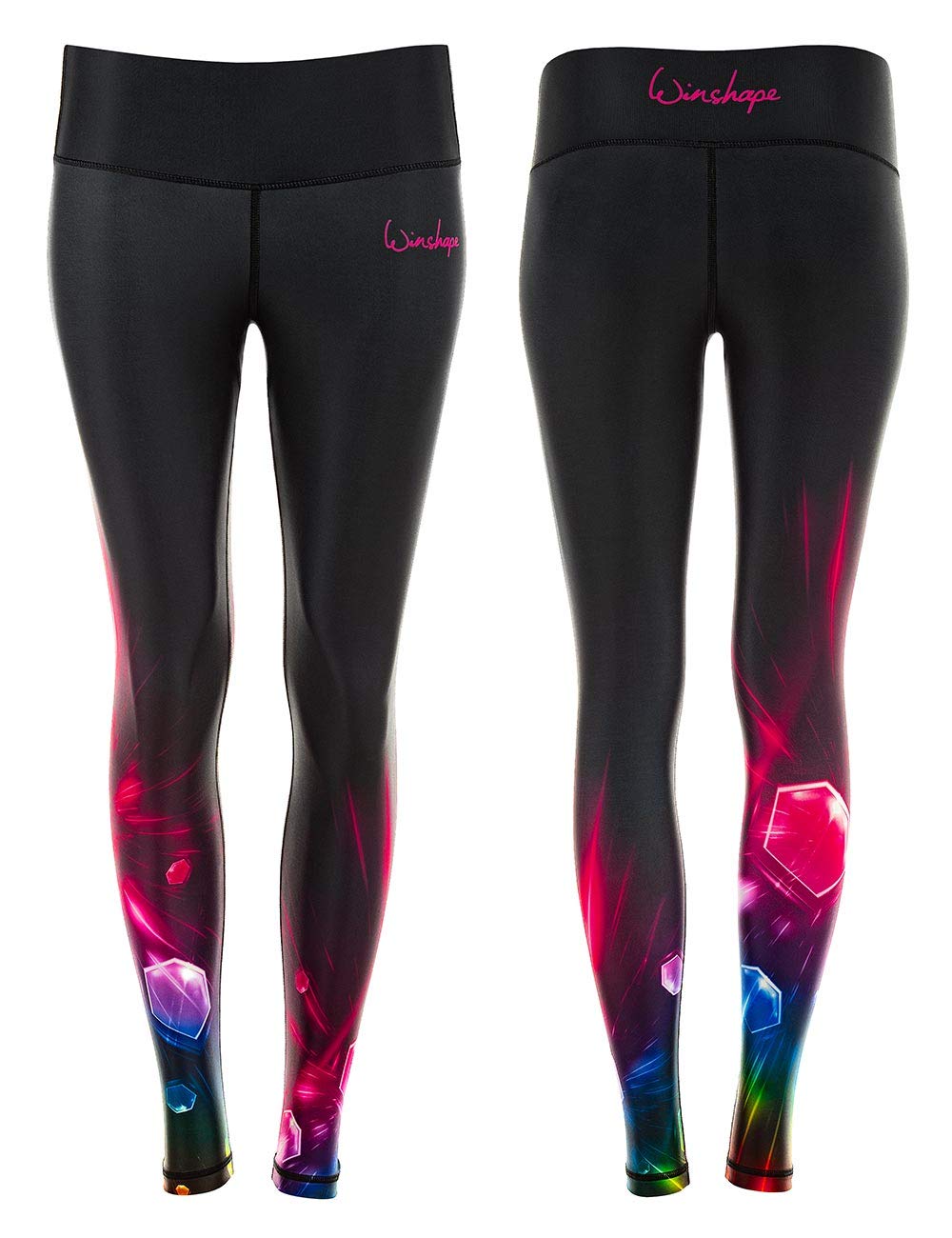 WINSHAPE Women's Functional Power Shape Tights AEL102, Cosmic, Slim Style Leggings, M