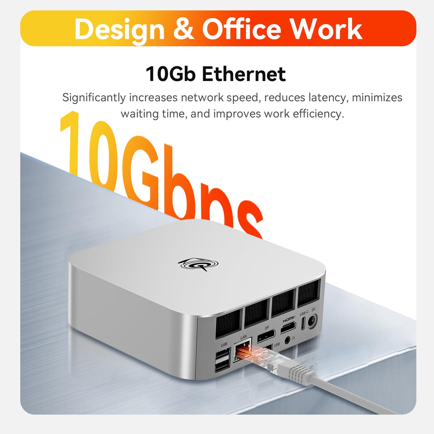 Beelink Mini PC SER10 Max AMD Ryzen AI 9 HX 470 32GB RAM DDR5 1TB SSD PCIe 4.0 Gaming Triple Display 4K HDMI DP USB 4.0 RJ45 10G Wi-Fi 6 BT 5.2