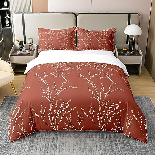 Parure de lit coton anti-transpiration avec housse de couette réversible lit double