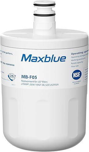 Maxblue Filtro de agua para refrigerador 5231JA2002A, repuesto para LG® LT500P®, ADQ72910911, GEN11042FR-08, LFX25974ST, ADQ72910901, ADQ72910907,