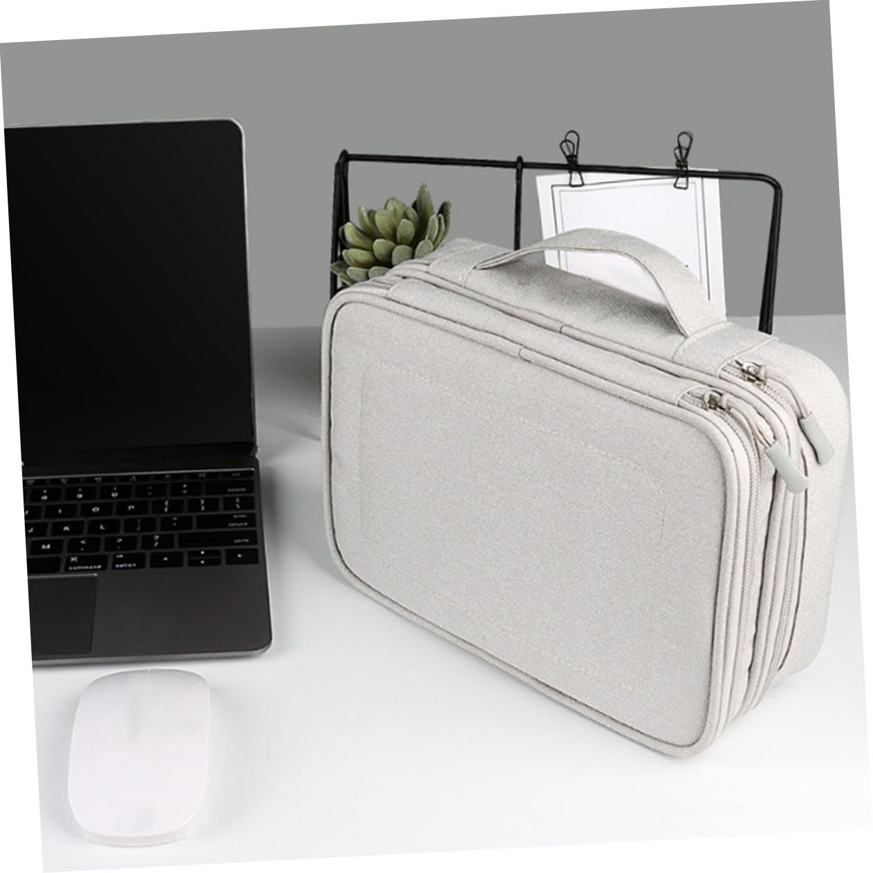 BESPORTBLE Borsa Portaoggetti per Cavi USB Tracolla Organizer per Dispositivi Elettronici Bank Custodia Portaoggetti per Cavi Dati Organizer per Accessori Digitali