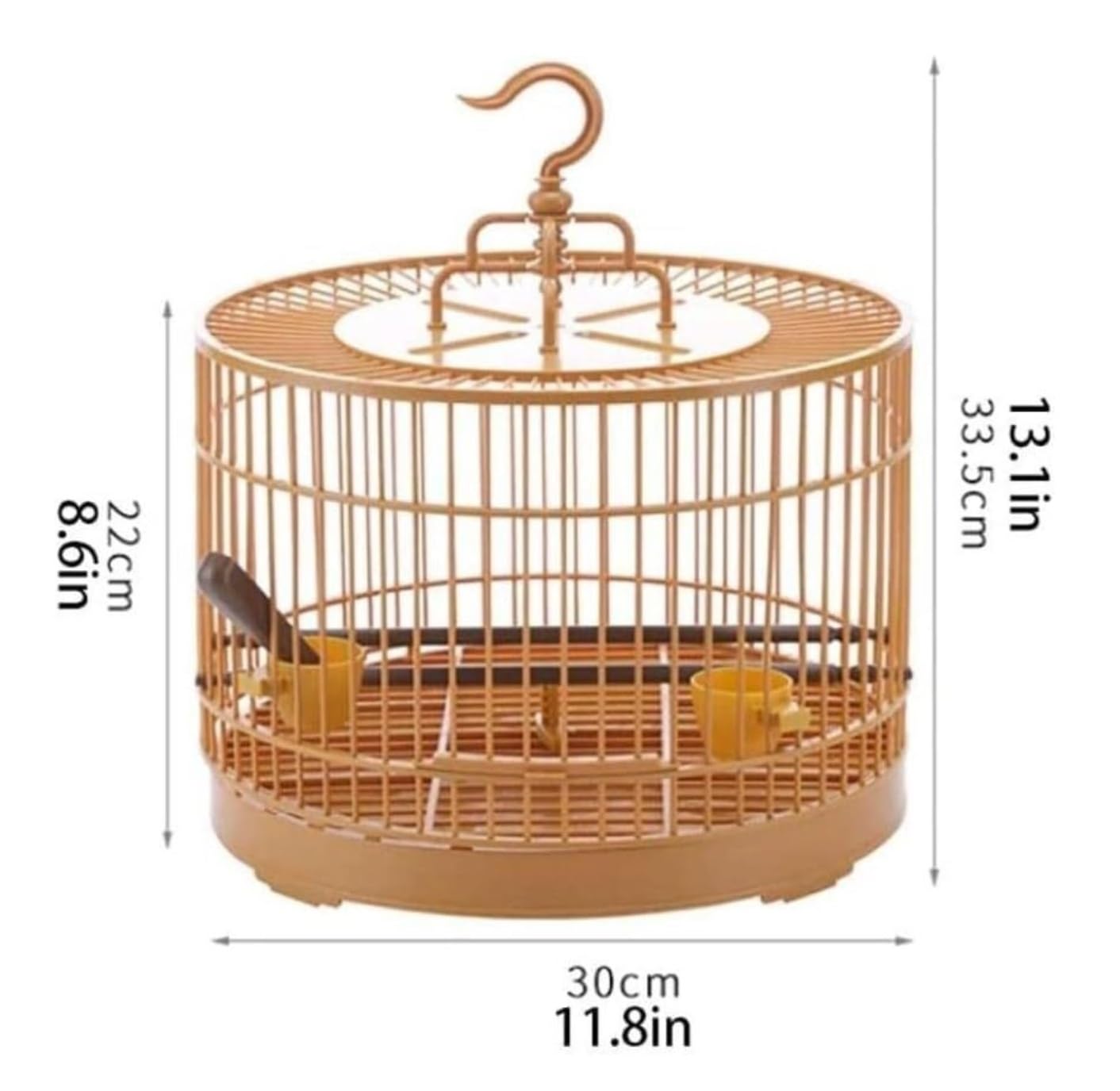 Gabbia per uccelli Gabbia Canarini Trasportini Per Uccelli Rotondi Appesi Gabbie Per Creative Prodotti Per Animali Domestici Retrò Gabbia Di Volo Per Patio Nel Cortile Voliera Robusta