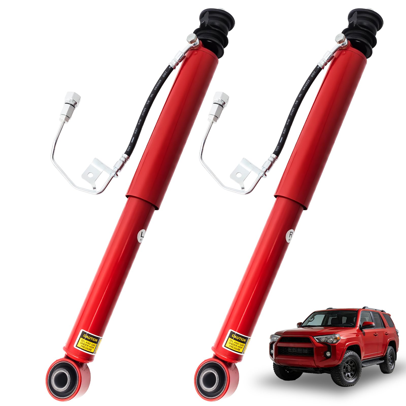 48540-39865 Pair Rear Shock Absorbers Compatible with 2010-2024 Toyota 4Runner Limited 4WD Replace 48530-80557 4854035051