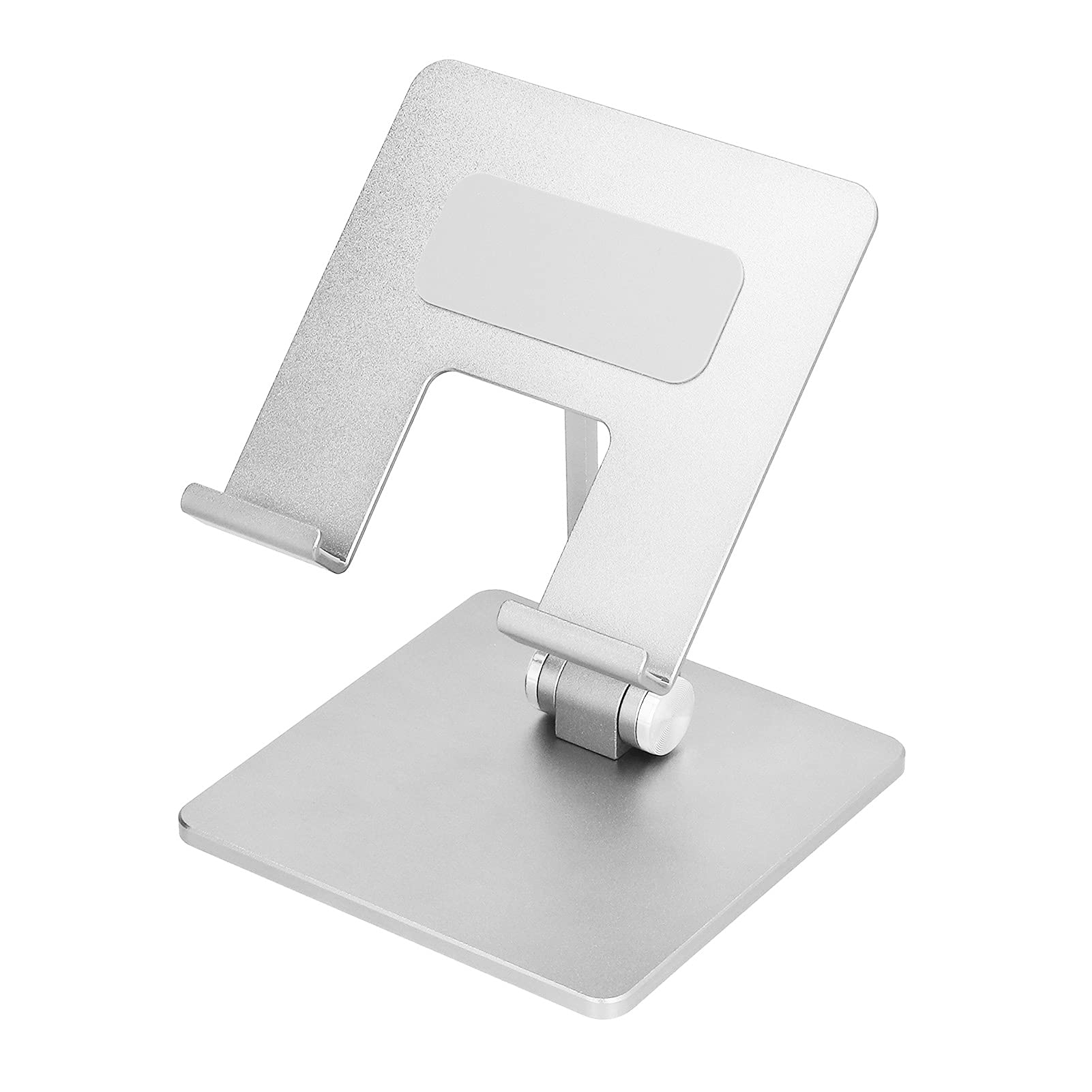 Regulowany stojak na telefon Uchwyt na tablet Stop aluminium Ergonomiczna konstrukcja Antypoślizgowa podstawa silikonowa Szeroka kompatybilność Do biura W domu Sypialnia 561 g (Srebrny)