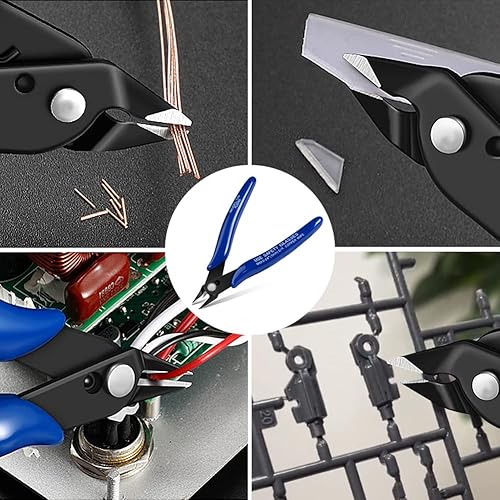 Vista 36 de Ainiv Juego de pinzas de precisión, 11 piezas de pinzas ESD antiestáticas con 1 cortador de alambre micro para modelado, reparación electrónica, 12