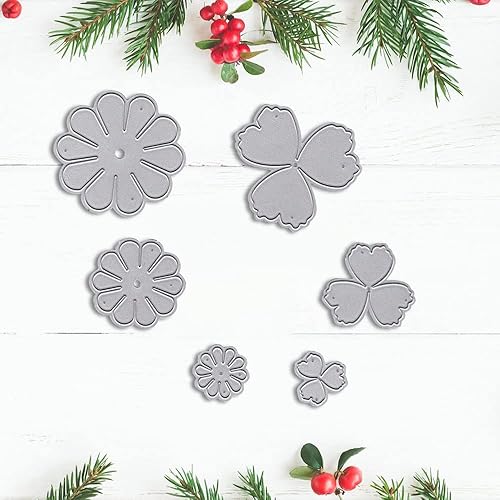 Miniatura 5 de 6 troqueles de corte de flores para hacer tarjetas de fondo, troqueles de flores, troqueles en relieve, plantilla de plantilla, herramienta para