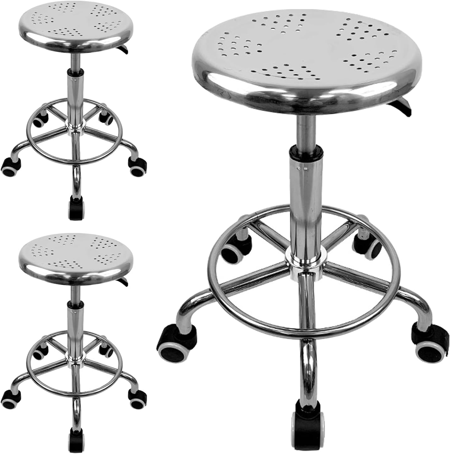 プチポワンの小さい丸椅子 フットスツール ビスクドール撮影用など