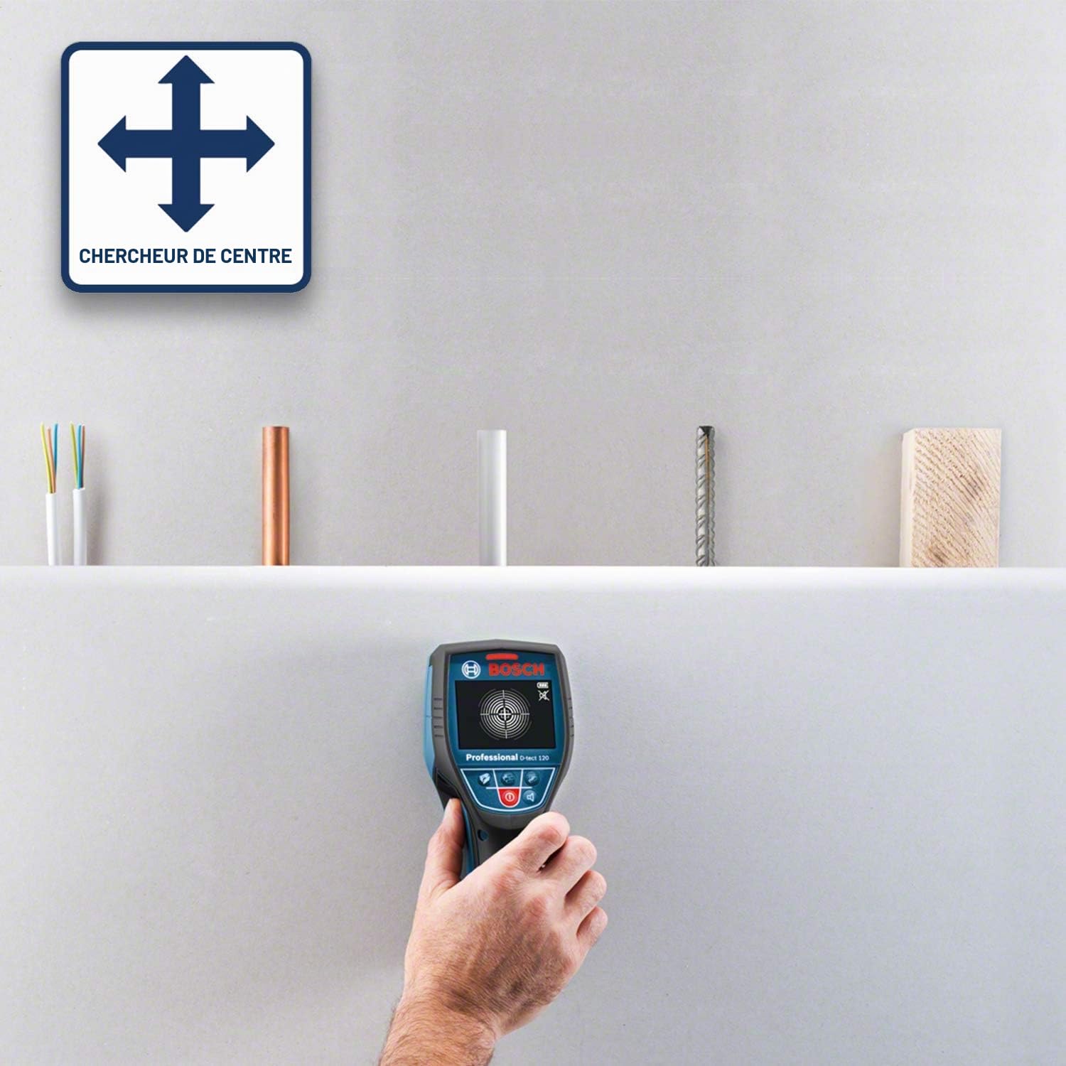 Bosch Professional D-tect 120 Scanner mural 12V L-BOXX
