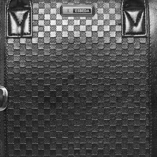 Image of ESBEDA Embossed Textured Laptop Sleeve | Laptop Office Bag For Men |Laptop Bag For Men For Office, Travel, Daily Use, Adjustable Strap