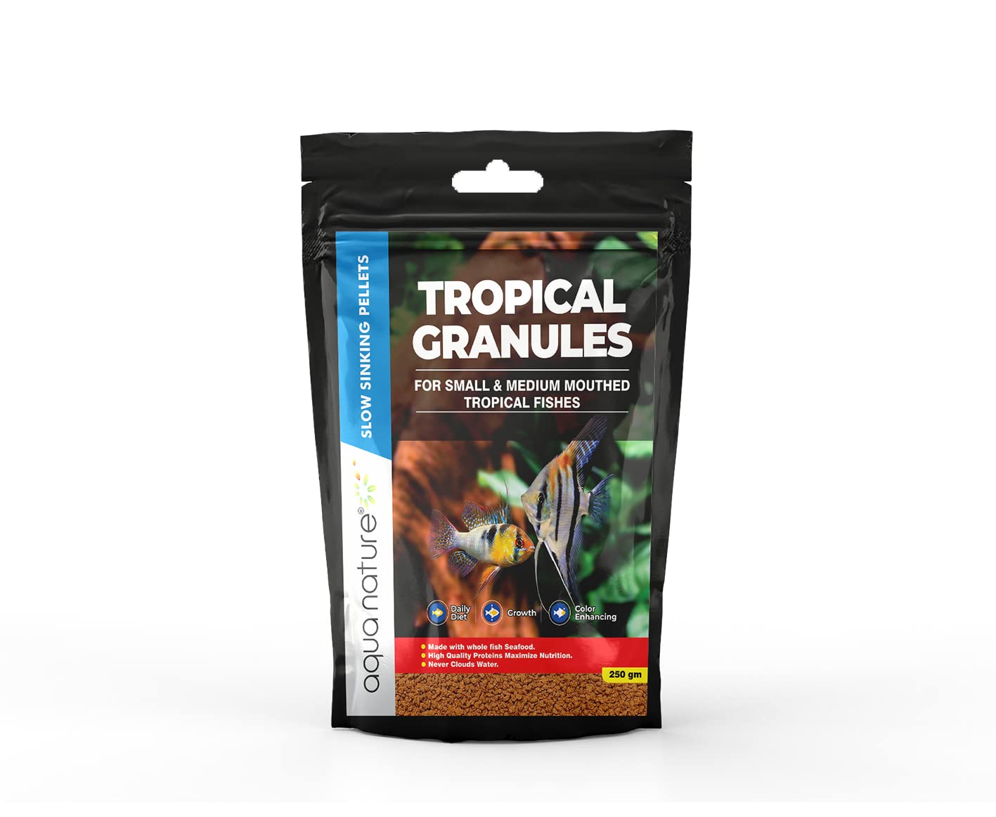 AquaNature Tropical Granules Slow Sinking Pellets for Small & Medium Mouthed Tropical Freshwater Fishes (250g) (B0B576TQCQ) Amazon Price History, Amazon Price Tracker