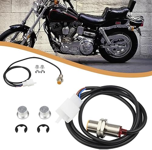 Miniatura 6 de Surakey Kit de repuesto para velocímetro de motocicleta, sensor de odómetro digital para motocicleta, cable de velocímetro de motocicleta con 2