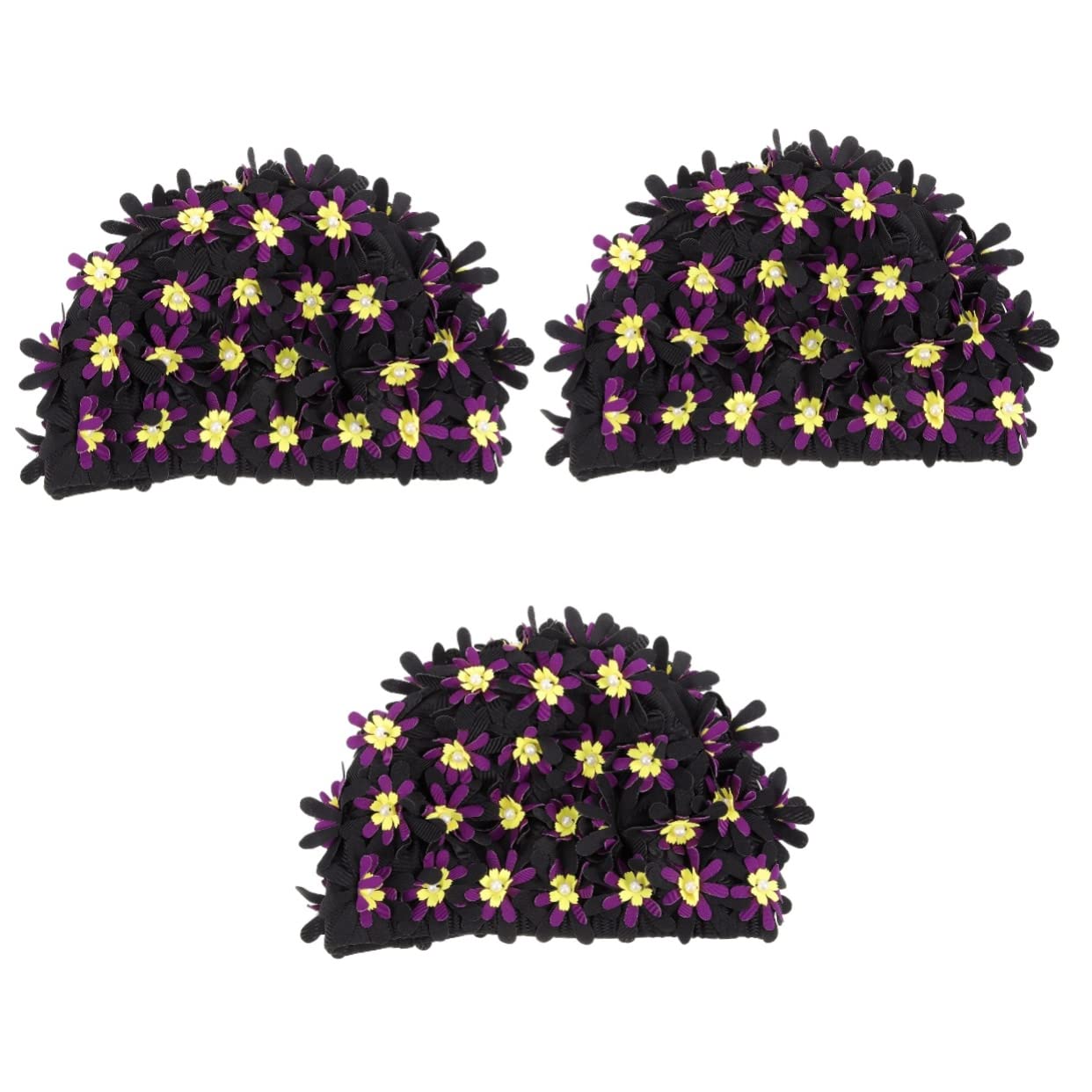 BESTonZON Aumentar La Flor Gorro De Natación Gorro De Natación para Cabello Gorro De Natación para Rastas Gorro De Natación para Mujeres Gorro De Natación Grande para Cabello Gorro De