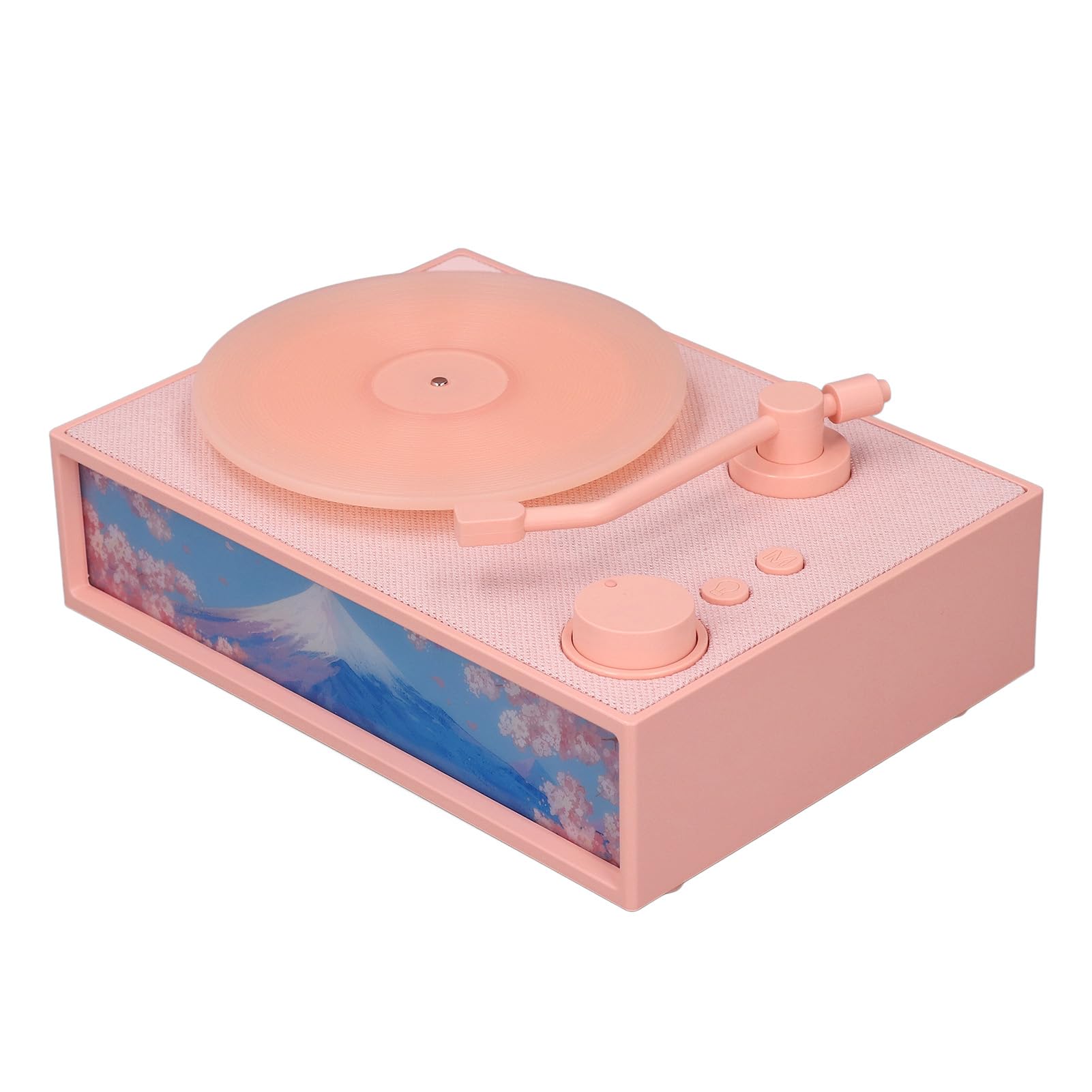 Lampada da Comodino retrò con Altoparlante Bluetooth e Luce Ambientale, Supporta Schede di Memoria da 32 GB per il Relax e il Sonno a casa. (Rosa)