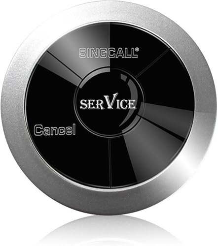 Miniatura 6 de SINGCALL Sistema inalámbrico de llamada de mesa de restaurante para camarero, llamada, enfermera, familia, paquete de 1 receptor de reloj y 5