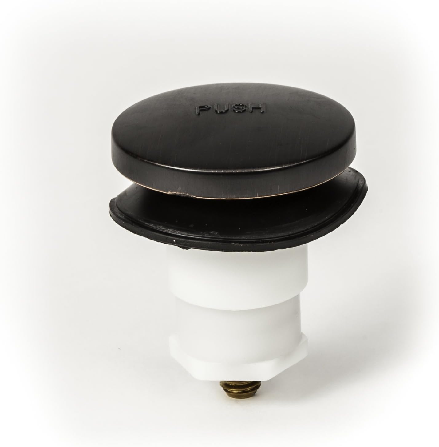 PF WaterWorks PF0935-ORB Universal Touch (Tip Toe or Foot Actuated) Bathtub/Bath Tub Drain Stopper includes 3/8" and 5/16" Fittings, No Hair Catcher, Oil Rubbed Bronze : Everything Else