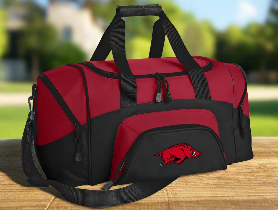 SMALL Arkansas Razorbacks Travel Bag University of Arkansas Gym Bag