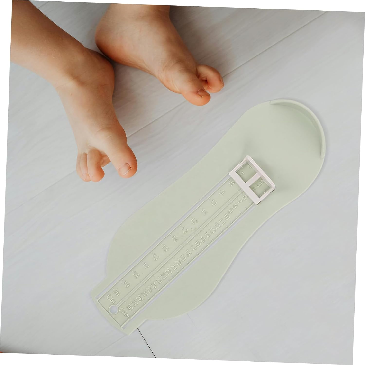 Kisangel 4pcs Accurate Shoe Measuring Device for Boy Girl and Toddlers Lightweight Foot Measuring Ruler for Comfortable Foot Development