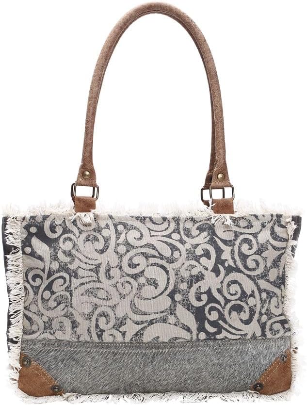 Myra Bag Leaf Print Upcycled Canvas Bag