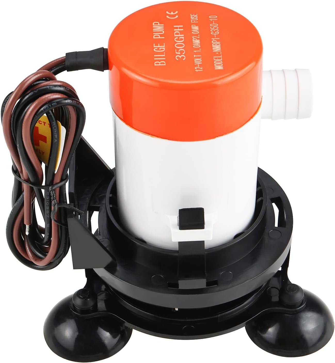 NovelBee Portable 12v Livewell Aeration Pump System Kit,350GPH Pump Aerator for Boats Coolers Buckets Ice Chest