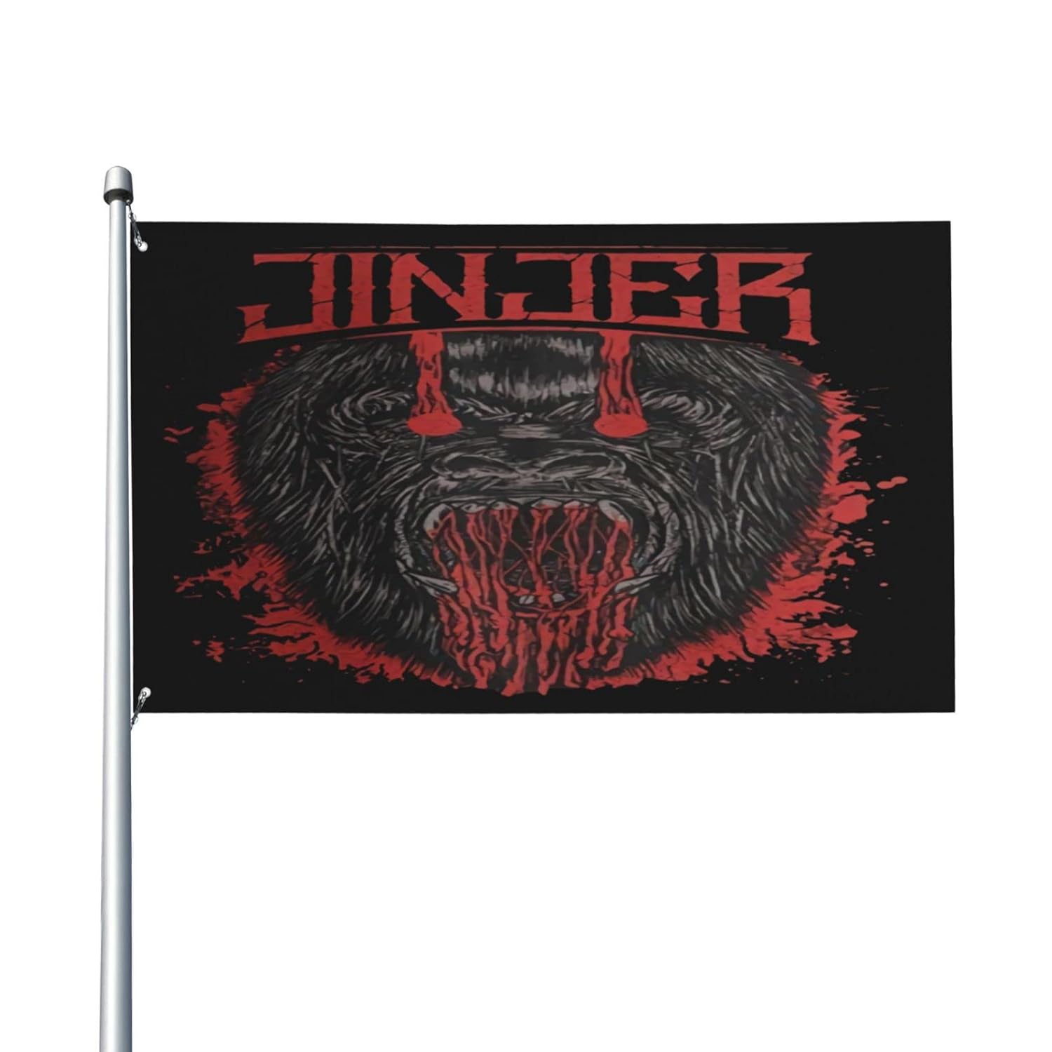 Flag for Jinjer Banner decorativo al aire libre 3x5 pies Solicite para el jardín del jardín del jardín del patio de campamento del jardín