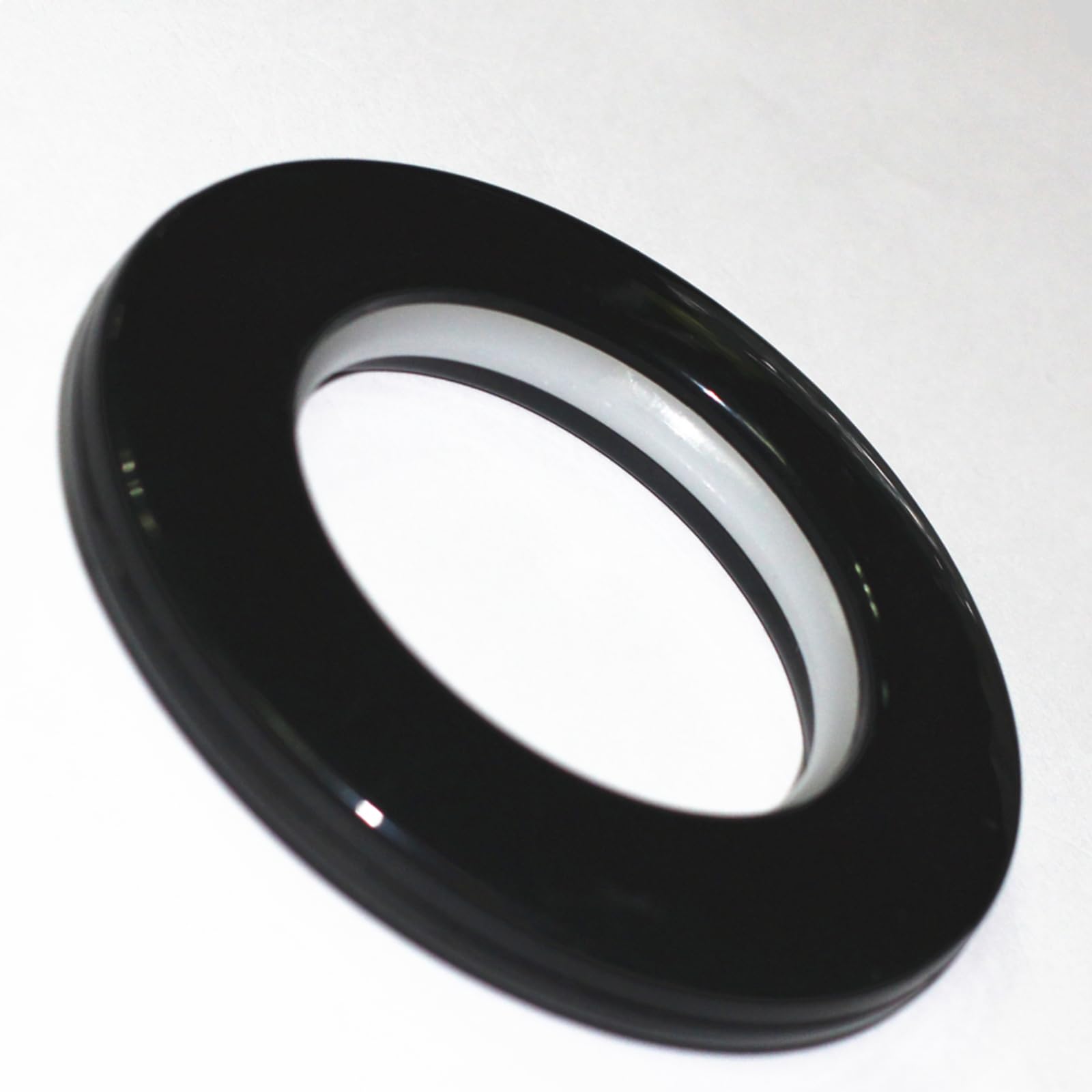Selling Wonderful Lot de 50 œillets de rideaux en plastique de 4,5 cm de diamètre intérieur (noir)