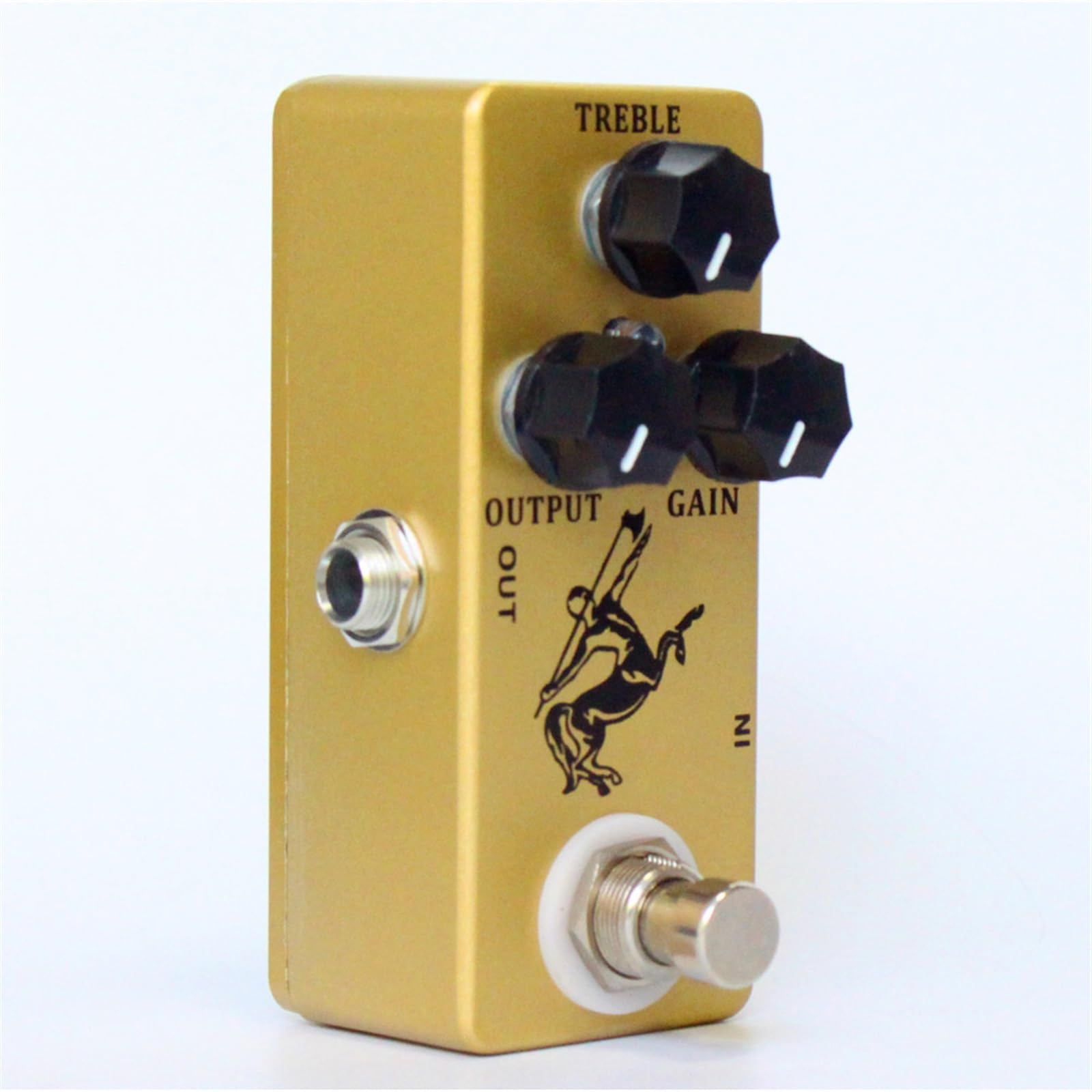 modulacyjny pedał gitarowy Pedał Efektu Overdrive Do Gitary True Bypass Metal Shell Części Do Gitary Akcesoria Do Gitary (Color : Gold)