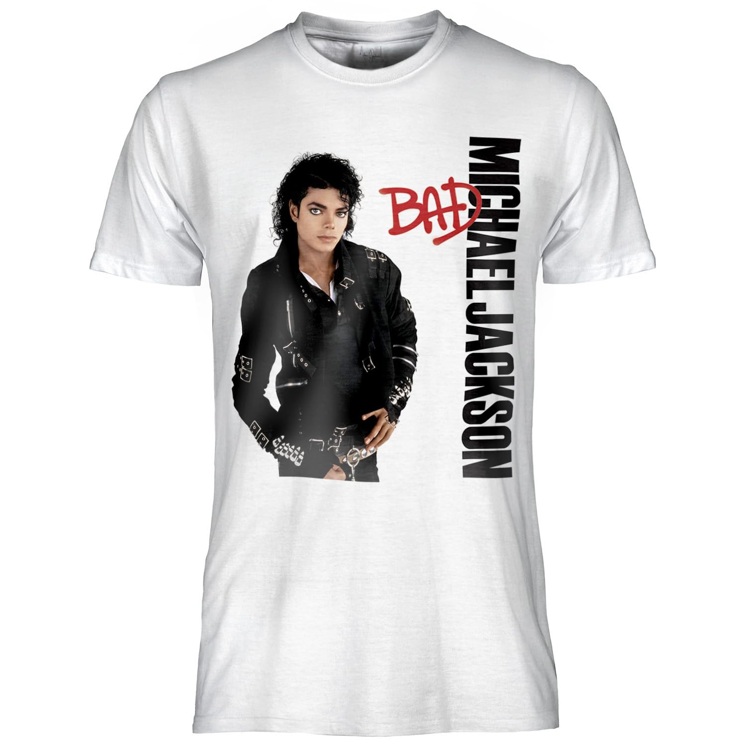 Michael Jackson Camiseta Oficial Bad. Camiseta Unisex de Algodón, Camiseta de Ajuste Regular para Adulto y Niño