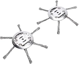 Fdit Steel Wire Grass Trimmer Head, 2-Pack 6-Inch Replacement for Cordless