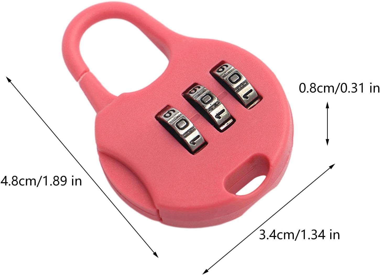 Meadawgs®3 Digit Combination Padlock Household Drawer Lock Password Lock Luggage Lock Deep Pink|Home & Garden|Home & Garden|Home & Garden|1 3 Digit Combination Padlock