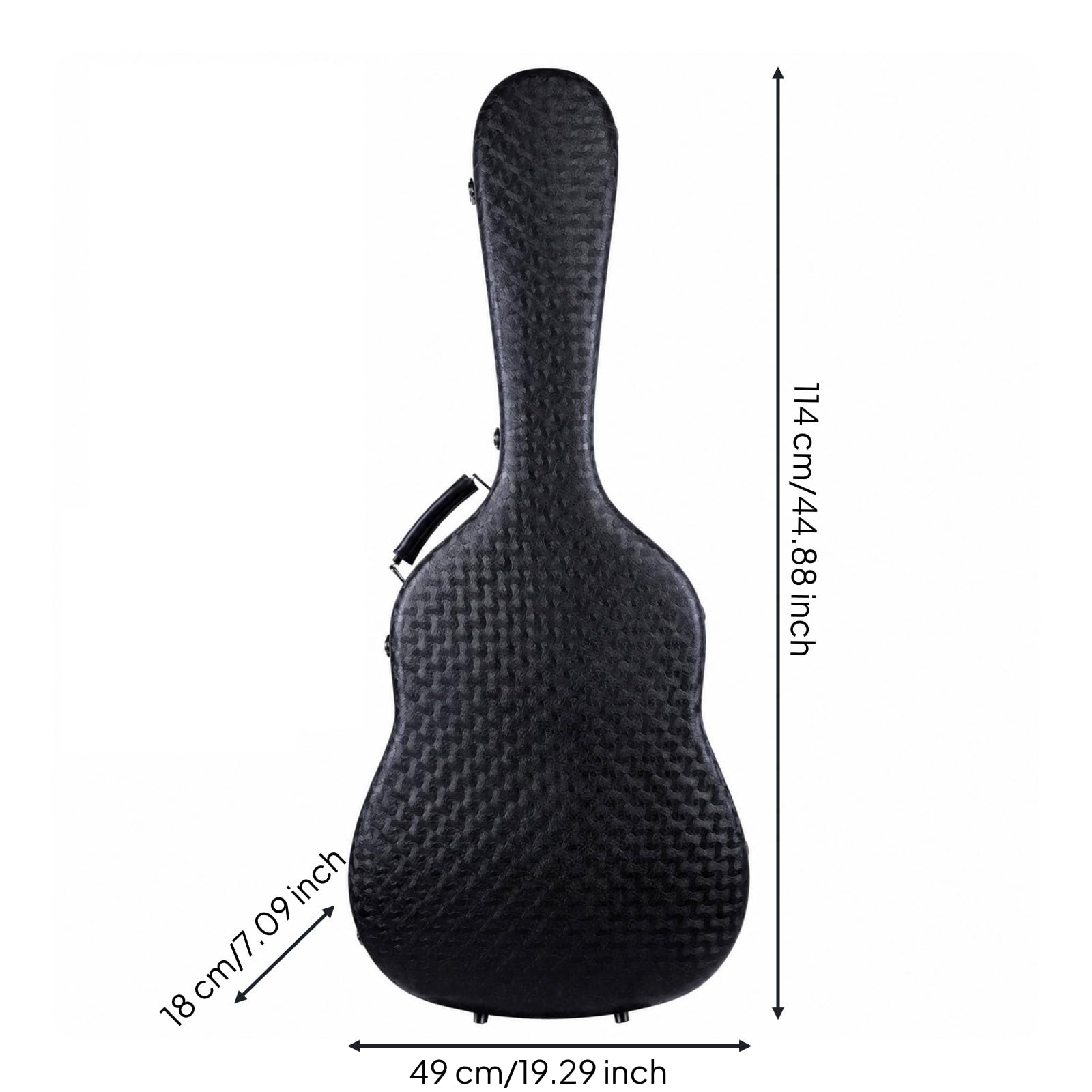 Custodia Rigida per Chitarra 40-41 Pollici Impermeabile Morbida All'interno