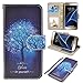 S7 Case, UrSpeedtekLive Galaxy S7 Wallet Case, Premium PU Leather Wristlet Flip Case Cover with Card Slots & Stand for Samsung Galaxy S7, Believe in Yourself